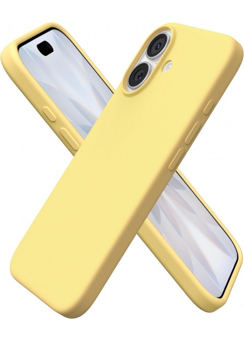 IP17 Liquid Silicone Magnetic Shockproof Phone Case -Yellow